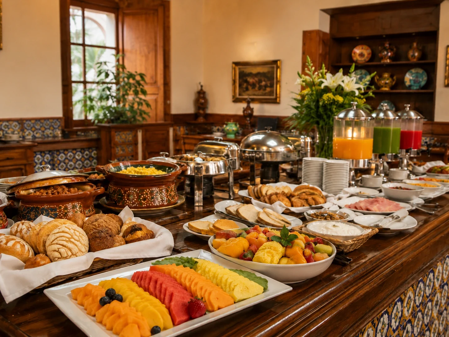 Desayuno buffet tradicional
