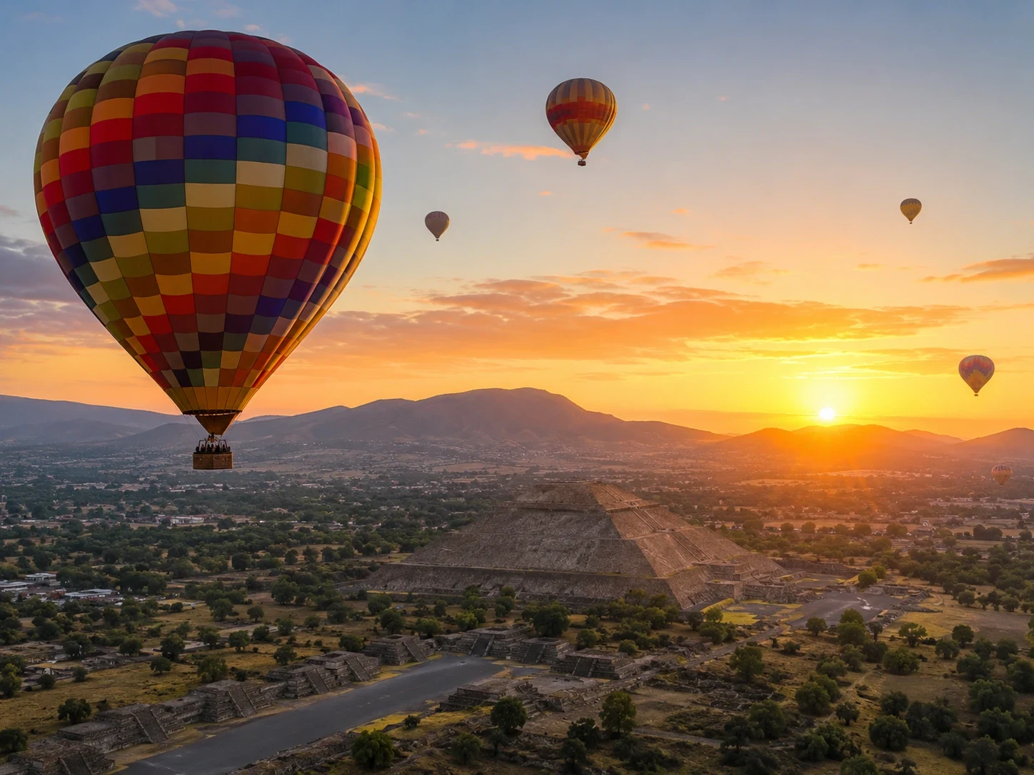 Vuelo en globo al amanecer